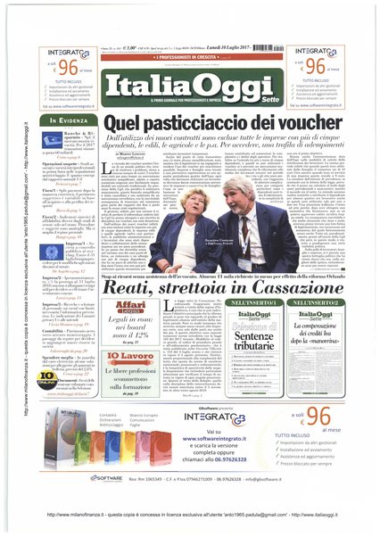 Italia oggi : quotidiano di economia finanza e politica